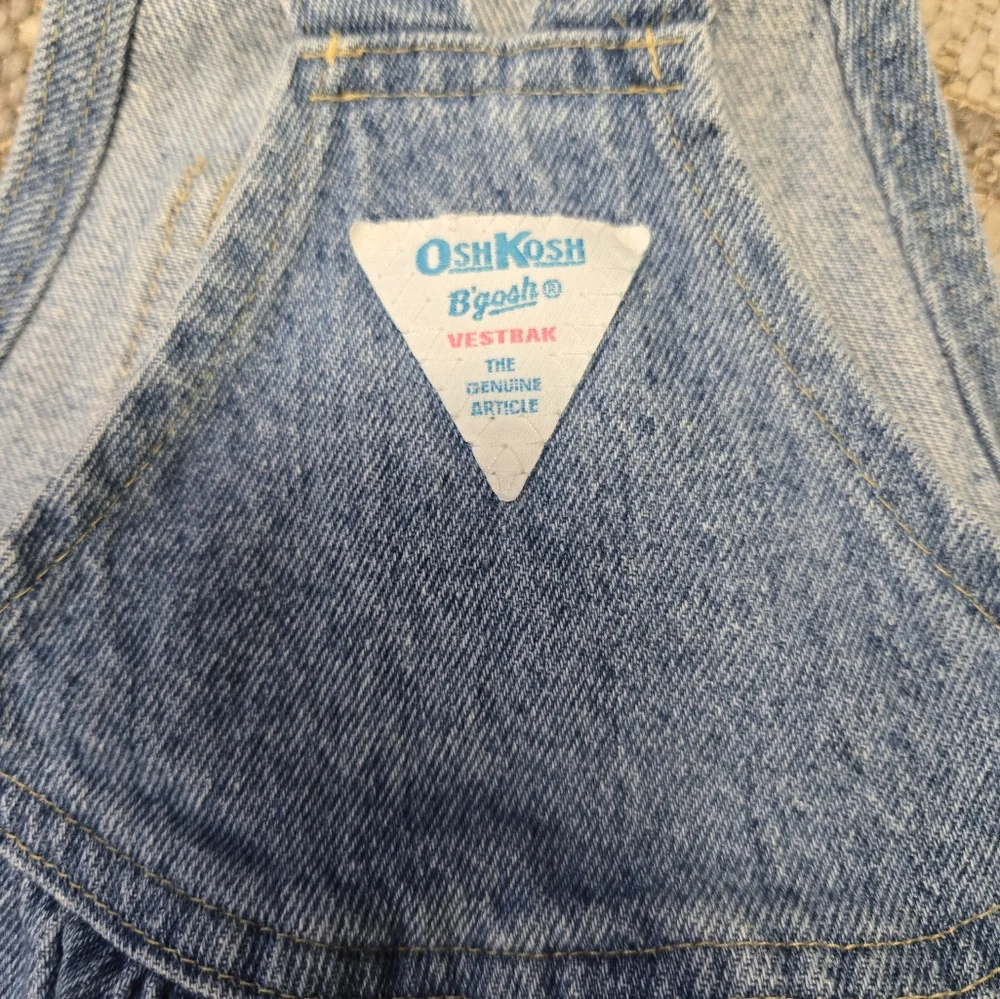 Vintage 1990s OshKosh B'Gosh classic blue denim jean overall dress